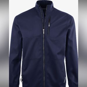 UA Advantage Scrub Jacket, warm up athletic fit, navy blue, men’s size Large